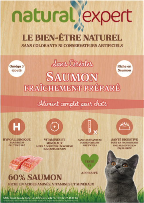 Croquettes naturelles au saumon