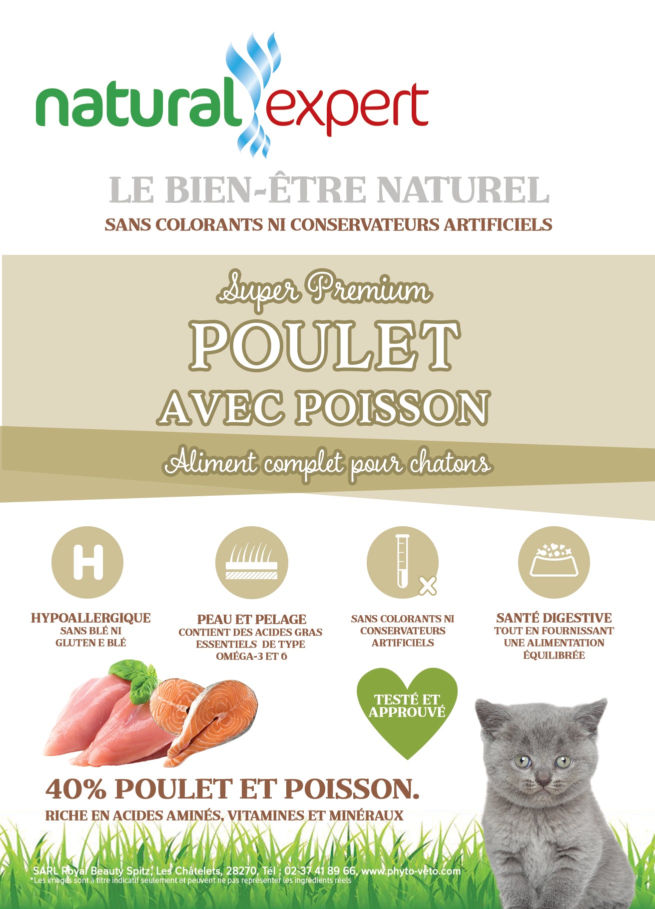 CROQUETTES SUPER PREMIUM Chatons 2 kg - 0